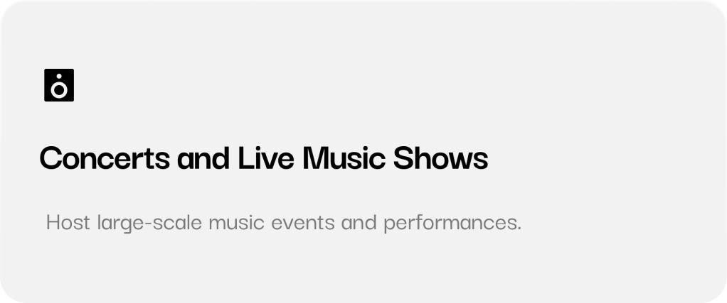 Concerts and Live Music&nbsp;Shows